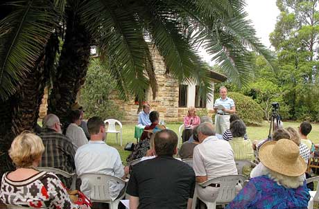 The Society’s twentieth AGM in the garden of the Winter House, 2008. Photgrapher Michael Thomson